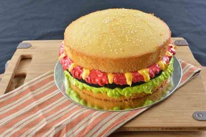 Burger cake