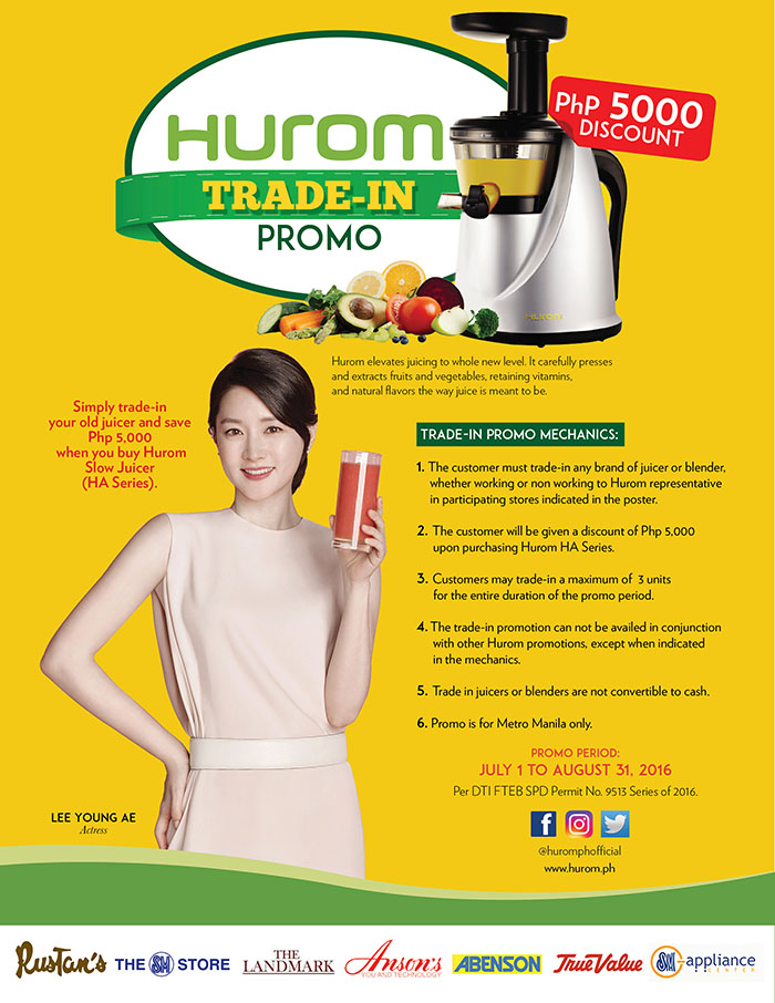 Certificaat Bloesem Rijden Trade Your Old Juicer for a New Hurom HA Series! - COOK MAGAZINE