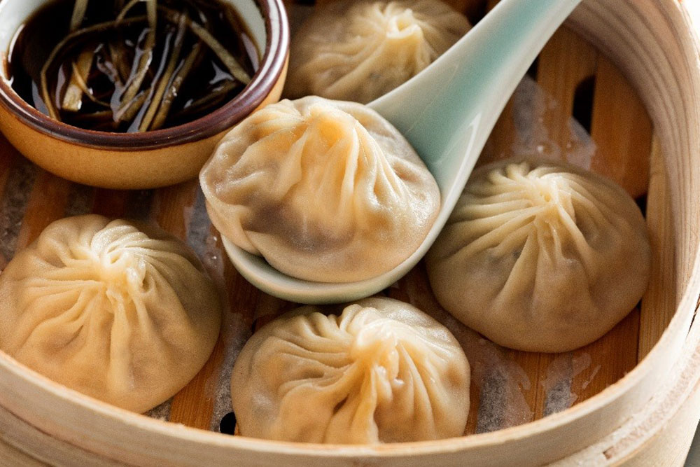 Chef Justin Quek's signature Foie Gras Xiao Long Bao 