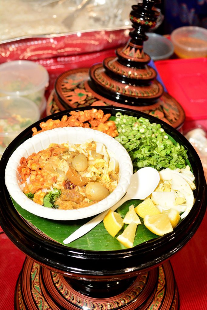 Myanmar's national dish, Mohinga, is a rice noodle in fish soup