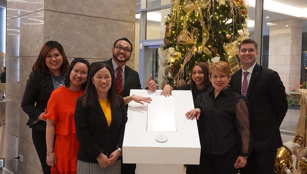 Ascott Management team during the Tree Lighting Ceremony of Citadines Bay City Manila