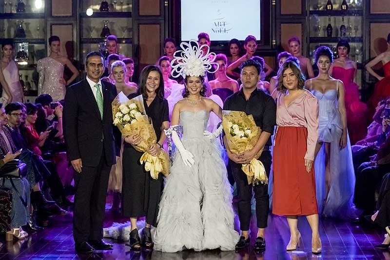 Sofitel Philippine Plaza Manila’s General Manager Puneet Dhawan, Designer Debbie Co, Philanthropist Tessa Prieto- Valdes, Designer Anthony Ramirez, Sofitel Philipine Plaza Manila’s PR Manager Margot Calimon