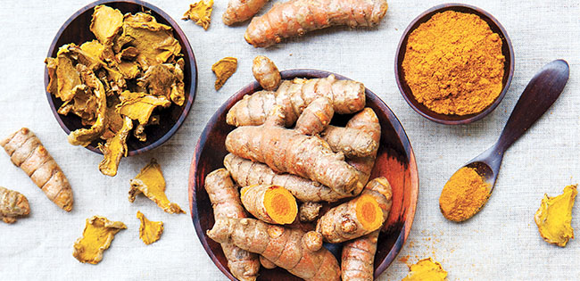 Luyang dilaw (yellow ginger) and its powdered form - turmeric