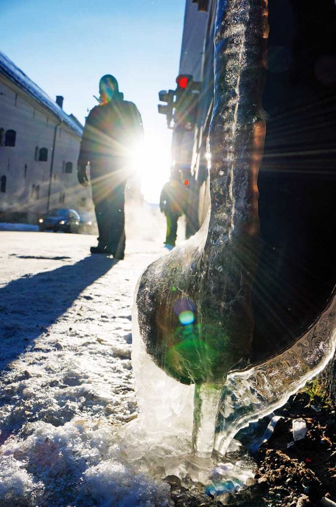 Frozen drain pipe with John copy