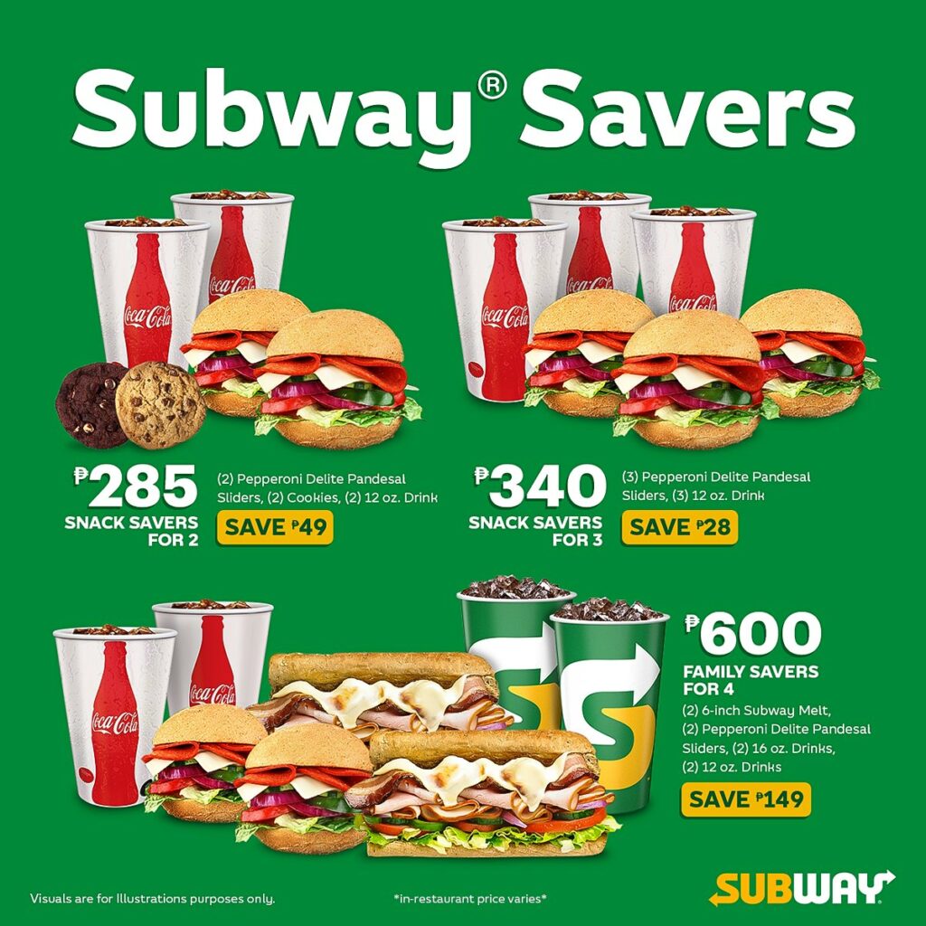 Subway Menu With Updated Prices Philippines 2023